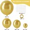 129pcs Latex Balloon Metallic Gold Balloons Different Sizes 18 12 10 5 Inch